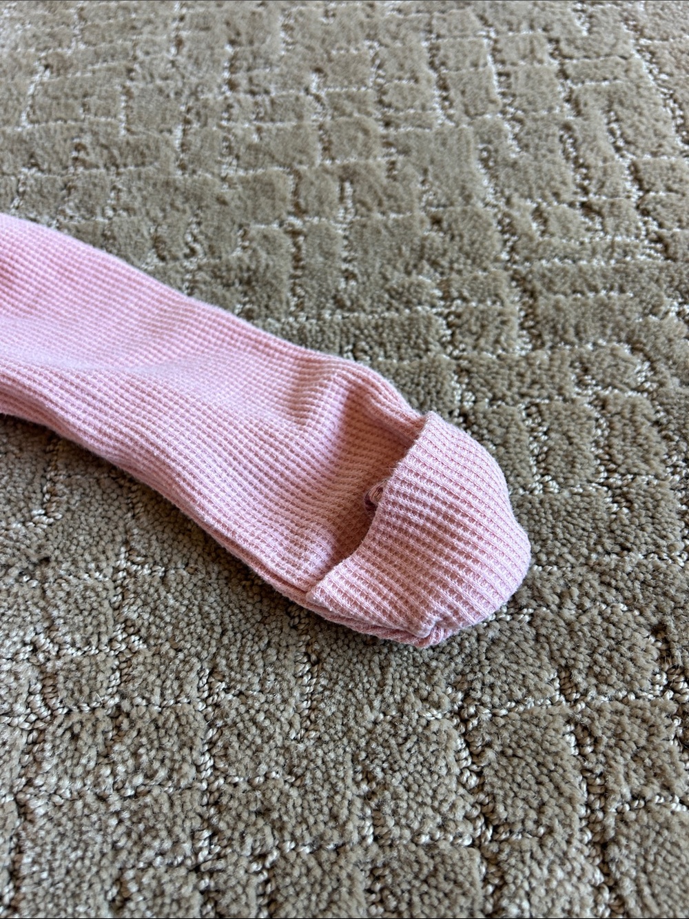 Carter's Light Pink Ribbed Footed One-Piece - Picture 4 of 5